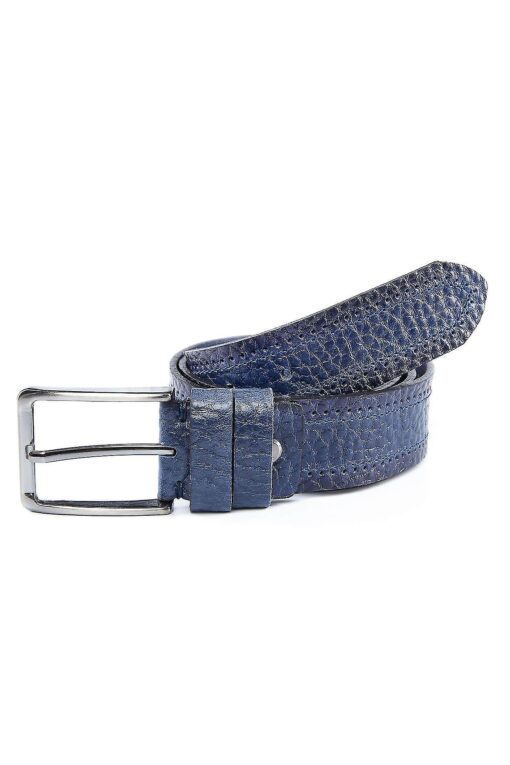 fliinge leather blue belt